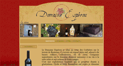 Desktop Screenshot of domaine-esperou.fr